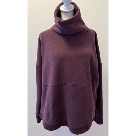 Athleta Tops - ATHLETA Cozy Karma Active Funnel Neck Sweatshirt Sweater Pullover Size M
